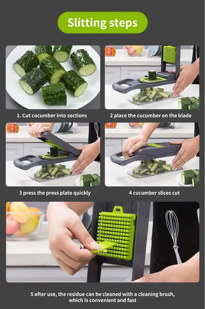 12-in-1 Multifunctional Vegetable Slicer Cutter