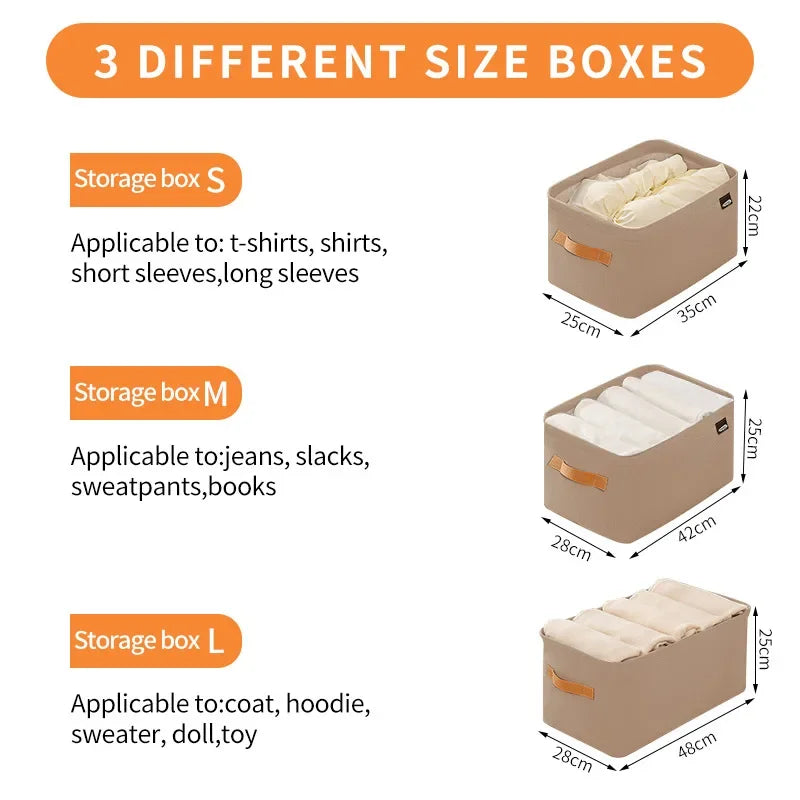 Thickened Clothes Organizer Storage Box