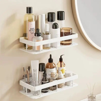 No Drill Bathroom Storage Rack