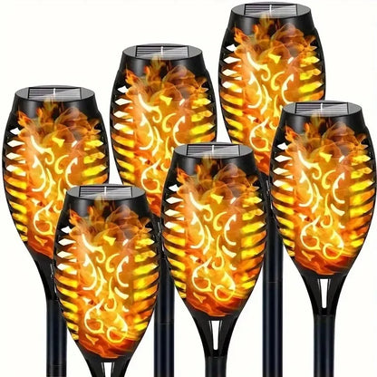 12LED Solar Flame Torch Light