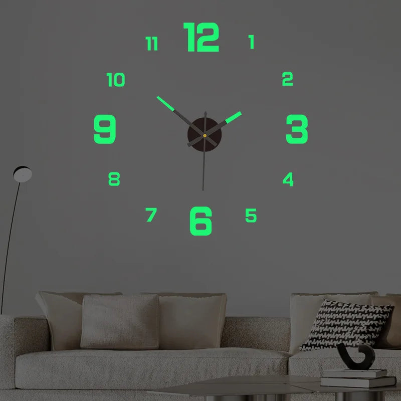 Luminous DIY 3D Wall Clock