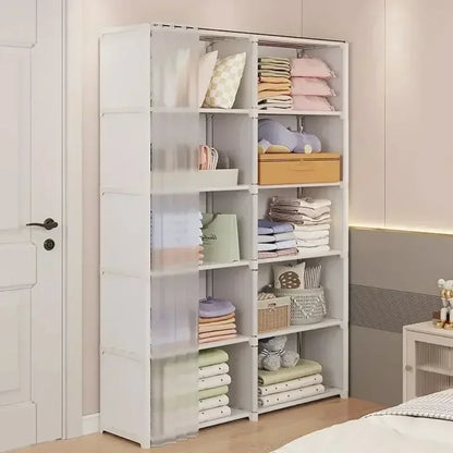 6/5 Layers Dustproof Wardrobe Storage Cabinet Bookshelf