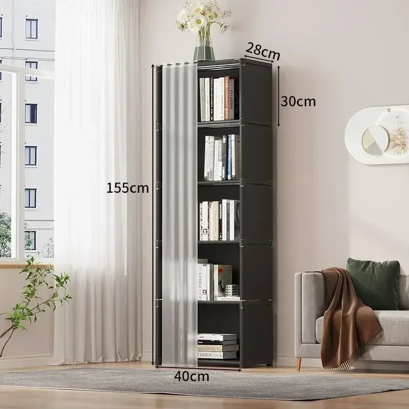 6/5 Layers Dustproof Wardrobe Storage Cabinet Bookshelf