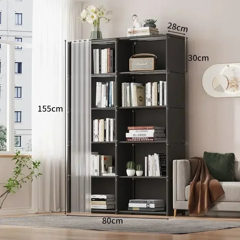 6/5 Layers Dustproof Wardrobe Storage Cabinet Bookshelf