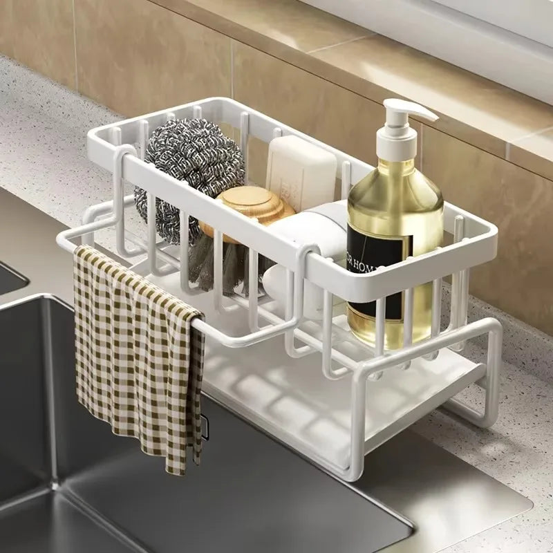 No-Punch Sink Storage Rack