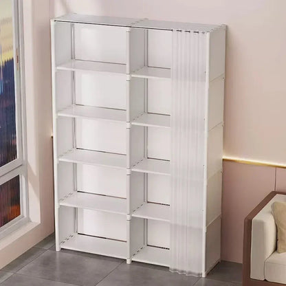 6/5 Layers Dustproof Wardrobe Storage Cabinet Bookshelf