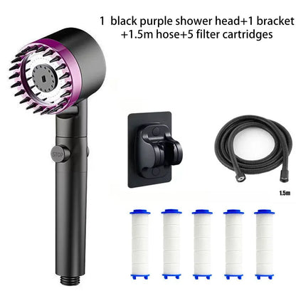 Shower Filter Head with Four Modes