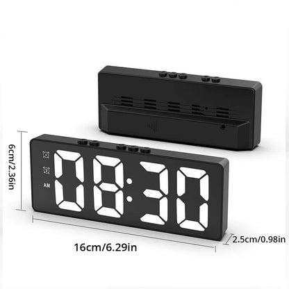 LED Mirror Table Clock