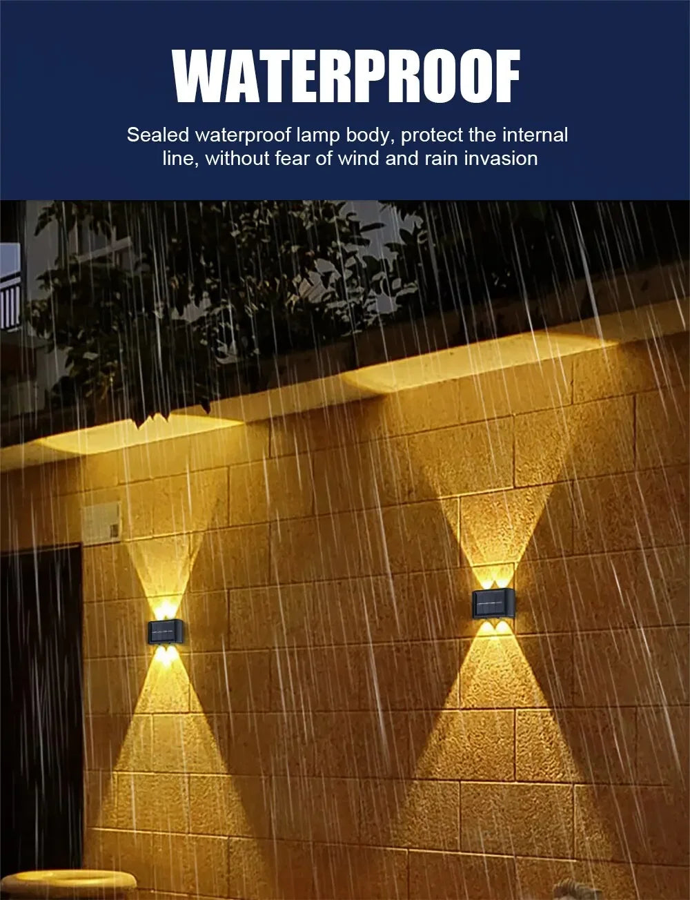 4LED Solar Wall Light