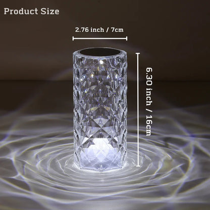 16 Colors Crystal Table Lamp