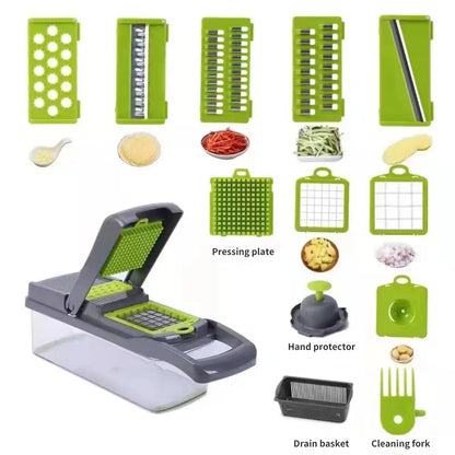 12-in-1 Multifunctional Vegetable Slicer Cutter