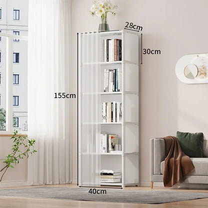 6/5 Layers Dustproof Wardrobe Storage Cabinet Bookshelf