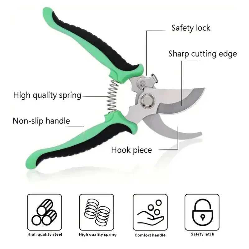 Professional Garden Pruner Bypass  Pruning Shears