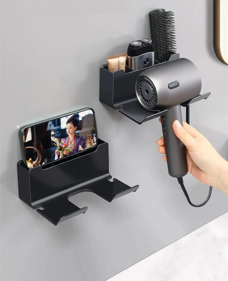 Wall-Mounted Hair Dryer Holder