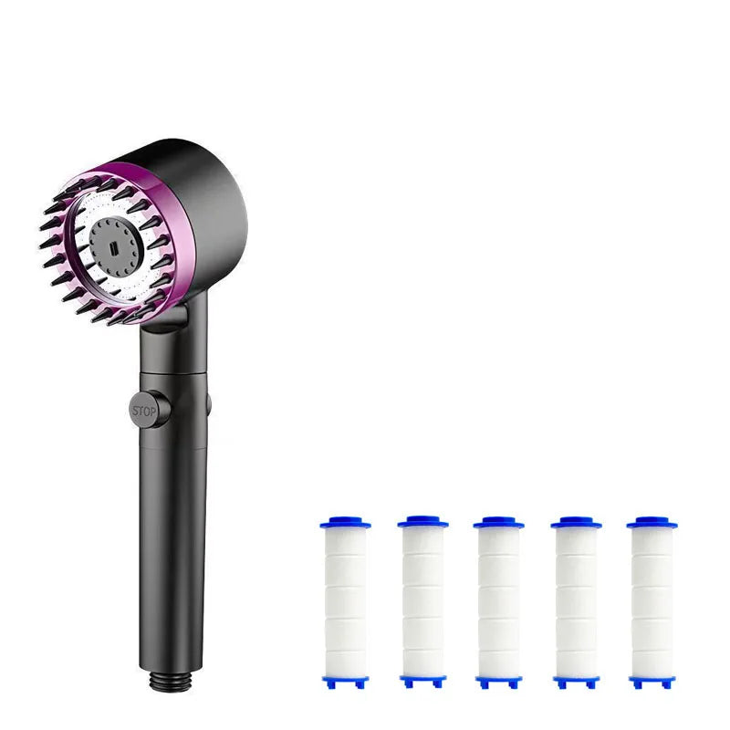 Shower Filter Head with Four Modes