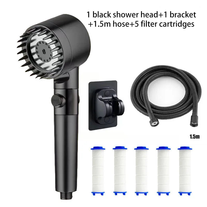 Shower Filter Head with Four Modes