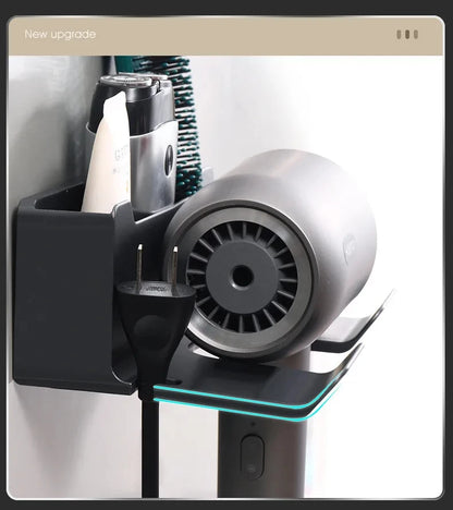 Wall-Mounted Hair Dryer Holder