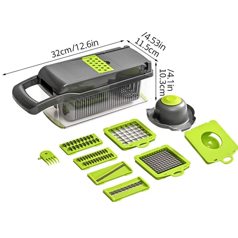 12-in-1 Multifunctional Vegetable Slicer Cutter