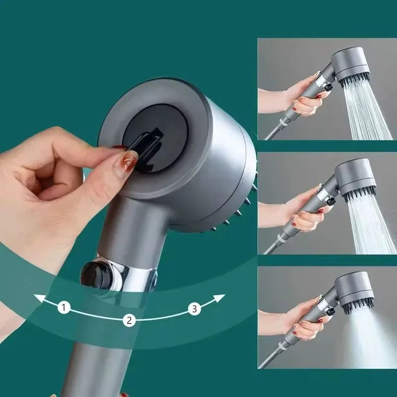 Shower Filter Head with Four Modes