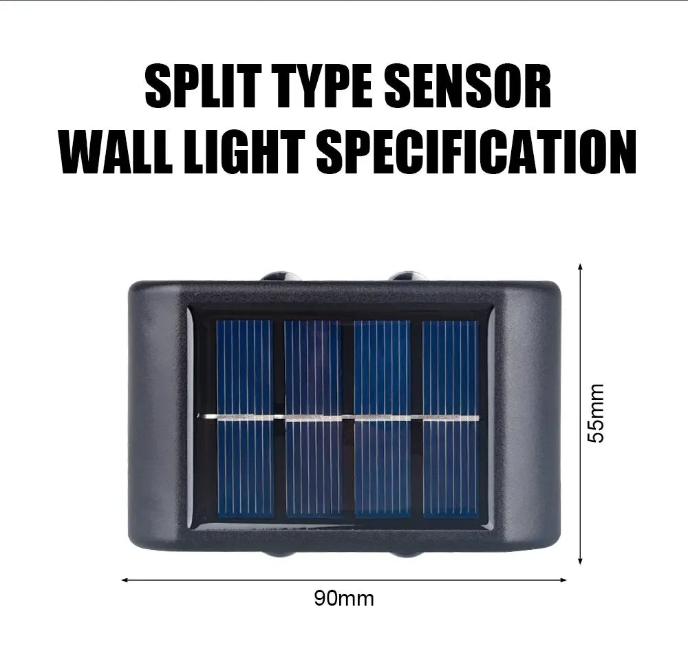 4LED Solar Wall Light