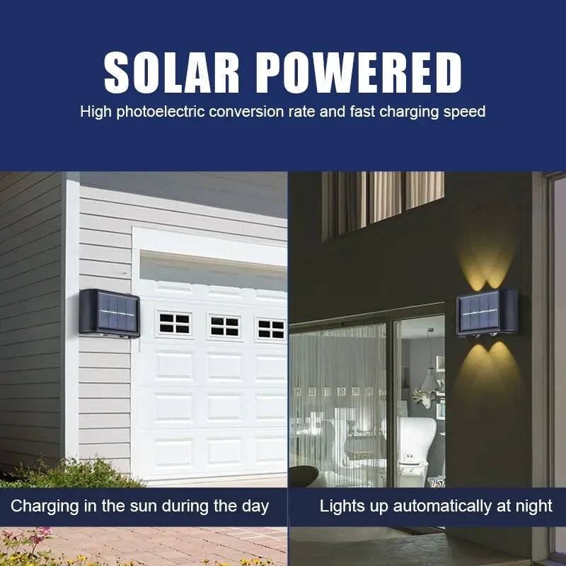 4LED Solar Wall Light