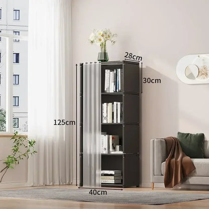 6/5 Layers Dustproof Wardrobe Storage Cabinet Bookshelf