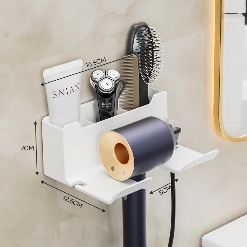 Wall-Mounted Hair Dryer Holder