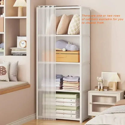 6/5 Layers Dustproof Wardrobe Storage Cabinet Bookshelf