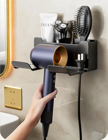 Wall-Mounted Hair Dryer Holder