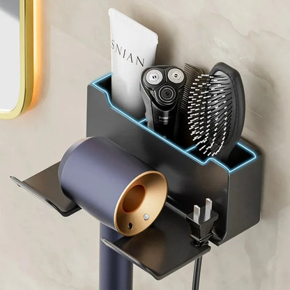 Wall-Mounted Hair Dryer Holder