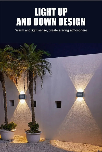 4LED Solar Wall Light